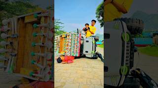 Mini dj ke andar fus gya😱😱 new mini dj sound setup  Amazing power big dj truck driver [upl. by Hooke]