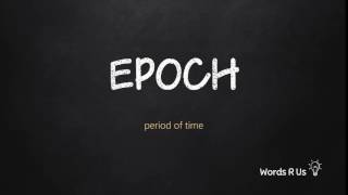 How to Pronounce EPOCH in American English [upl. by Iorgo]