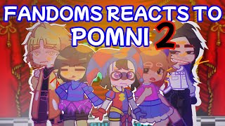 Fandoms Reacts To The Amazing Digital Circus  Part 2 Pomni  Aftons  Creepypasta  Demon Slayer [upl. by Lacey]