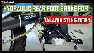 Hydraulic Rear Foot Brake for Talaria Sting R MX4 [upl. by Dell]