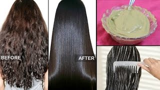 How to straighten Hair Naturally at home within 15 minutes  100 Works  3 Ingredients [upl. by Aohsoj]