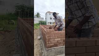 red bricks 🧱🧱🧱🧱 interlocking 🧩🧩🧩🧩 bricks constructions hindupur [upl. by Lamee283]