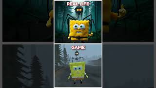 SPONGEBOB VS NEW HOUSE HEAD  Meme Coffin Dance  GAME vs REAL LIFE  shorts [upl. by Chavez780]