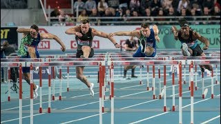 Men’s 60m Hurdles at Orlen Copernicus Cup Torun 2020 [upl. by Ahsemaj376]