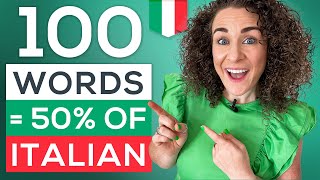 100 MOST Common Italian Words  FREE PDF📚 Pronunciation amp Example Sentences [upl. by Eedahs]