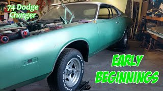 74 Dodge Charger Rebuild Restoration Episode 0 Early Beginnings [upl. by Ardnasirhc]