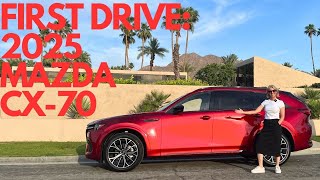 Inside Look 2025 Mazda CX70 Test Drive [upl. by Ahsoyem]