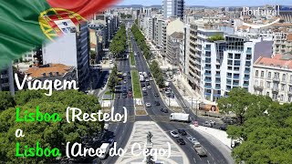 LISBOA RESTELO A LISBOA ARCO DO CEGO PORTUGAL VIAGEM DRIVING DJI OSMO ACTION TRAVEL TRIP [upl. by Vidovik]