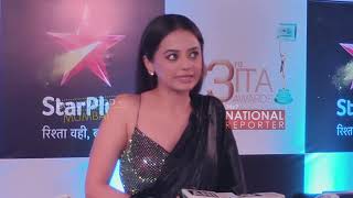 Helly Shah Full Exclusive Interview At Red Carpet of 23rd ITA Award 2023  Helly Shah [upl. by Relyc]