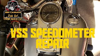 Harley Davidson Speedometer Doesnt Work VSS Speed Sensor Repair Symptoms and Repair [upl. by Fineberg]