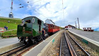 Rigi Bahn Train Journey Switzerland Breathtaking views English subtitles [upl. by Battista]