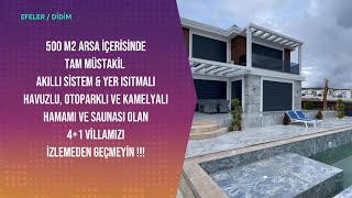 ✨✨BU MUHTEŞEM VİLLAYI İZLEMEDEN GEÇMEYİN✨✨ satılık lüksvilla didim didimsatılık müstakilev [upl. by Ellga]