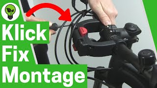 Klickfix Montage ✅ GENIALE ANLEITUNG Wie Lenkeradapter für Fahrradkorb amp Tasche Vorne Befestigen [upl. by Sokin]