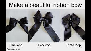 How to make a beautiful ribbon bow [upl. by Ejrog885]