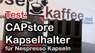 CAPstore Box 40 Kapselhalter für Nespresso Kapseln im Test [upl. by Bradlee]