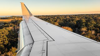 New Years Eve Sunset American Eagle E175 landing in Hilton Head Island [upl. by Iosep873]