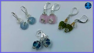 Simple Wire Spiral Earring Tutorial [upl. by Katherine]