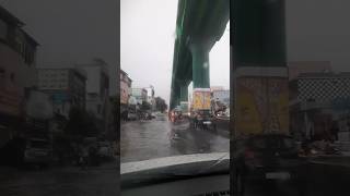 100 Feet Road Floaded Coimbatore nativeindian coimbatore rain coimbatorelife moonsoon [upl. by Shing]