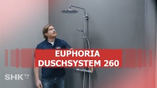 Grohe Installation EUPHORIA DUSCHSYSTEM 260  SHKTV Montage [upl. by Arnelle901]