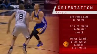 Le tir au basket les appuis [upl. by Cedell897]