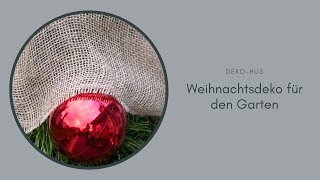 Schnelle Weihnachtsdeko für den Garten Wichtel in Übertopf [upl. by Caine]