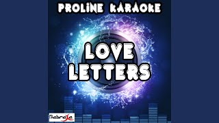 Love Letters Karaoke Version Originally Performed By Metronomy [upl. by Alam144]