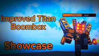 Improved Titan Boombox Showcase Superbox Siege Defense [upl. by Amitie273]