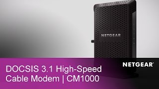 NETGEAR CM1000 Ultra HighSpeed DOCSIS 31 Gigabit Cable Modem [upl. by Thurber]