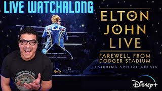 ELTON JOHN LIVE  Farewell from Dodger Stadium LIVE WATCHALONG  The Outlaw Nation [upl. by Yecad]