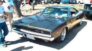 1968 Dodge Charger RT with moulded skull hood ornament [upl. by Enirahtak994]