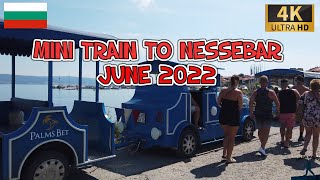 Mini Train Ride from Sunny Beach to Nessebar Bulgaria A 4K Adventure [upl. by Airrej]