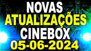 NOVAS ATUALIZAÇÕES OFICIAIS CINEBOX 4 MODELOS  ATUALIZAÇÃO CINEBOX 2024 RECEPTOR CINEBOX [upl. by Yelnoc]