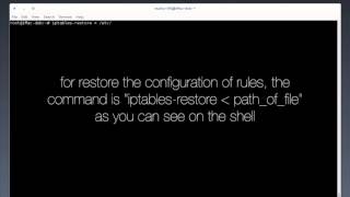 How to restore iptables rules at boot  Linux [upl. by Orvas]