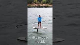 Downwind SUP foiling  How to start  STEP 1 shorts [upl. by Ennirak]