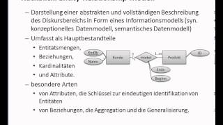 0402 Datenbanken mit MS Access  LE 04  Teil 02  Rückblick ERModellierung [upl. by Jerold]