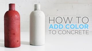 How to color concrete with an integral pigment [upl. by Geoffry]