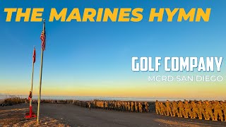 New Golf Company Marines Sing The Marines Hymn for The First Time as US Marines [upl. by Urbana]