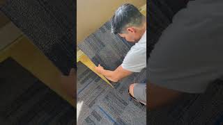 Carpet Tiles Install carpet carpettile interiordesign installation [upl. by Ahsienod]