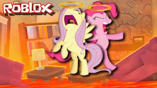 Angel My Little Pony PLAY THE FLOOR IS LAVA in Roblox [upl. by Valera795]