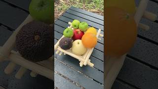 diy basket 🧺🍎🥑🍊🍋 beautiful basket diy นนท์ทาจิ เอ็นจอยคับผม wow viralshorts [upl. by Ayoted534]