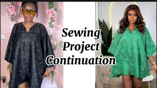 How to cut and sew a cut together kimono dress step by step tutorial [upl. by Ennayhs373]