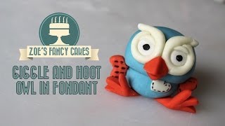 How to make the owl from Giggle and Hoot How To Cake Tutorial [upl. by Lrub]