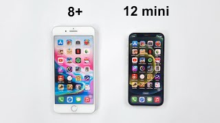 iPhone 8 Plus vs iPhone 12 mini  SPEED TEST [upl. by Eliason]