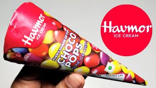 Havmor Choco Pops Cone🍦Ice Cream 90ml  IngredientsRecipe Taste Price Ad  Havmor Cone Icecream [upl. by Elatia]