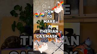 HOW TO MAKE A THERIAN CAT MASK Pause to read theriantropy therian catmask mask [upl. by Lizzy441]