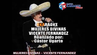 karaoke mujeres divinas vicente fernandez [upl. by Sabine232]