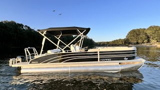 2024 Harris Sunliner 230  MarineMax Lake Wylie [upl. by Sydalg418]