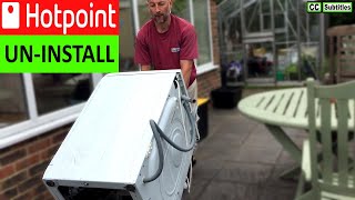 How to Disconnect a Hotpoint Washing Machine  Uninstall a Hotpoint Washing Machine [upl. by Docilu916]