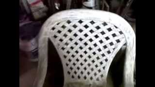 painting plastic patio chairs [upl. by Ahsikat158]