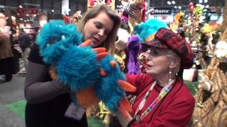 FOLKMANIS PUPPETS 2013 TOY FAIR with SYLVIA GALLEN [upl. by Nylidnarb]